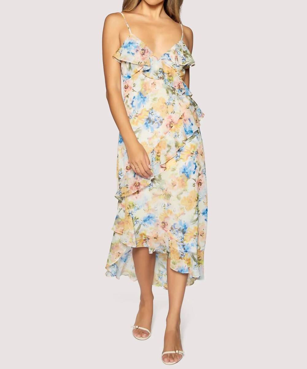 NEW LOST + WANDER garden floral maxi dress in multi